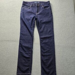 Patagonia Women's Dark Wash Straight Leg Denim Jeans Size 29 Blue Organic Cotton